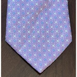 Surmesur Pink Blue 100% Polyester Men’s Neck Tie Made In China